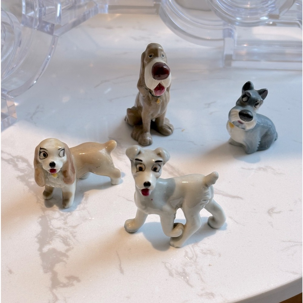 Vintage Disney Figurine set - Lady And The Tramp